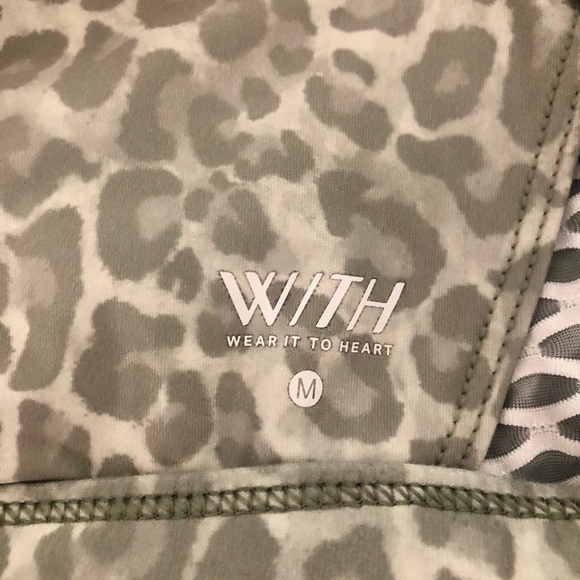 Peloton WITH Green Cheetah Sports Bra - Picture 3 of 3